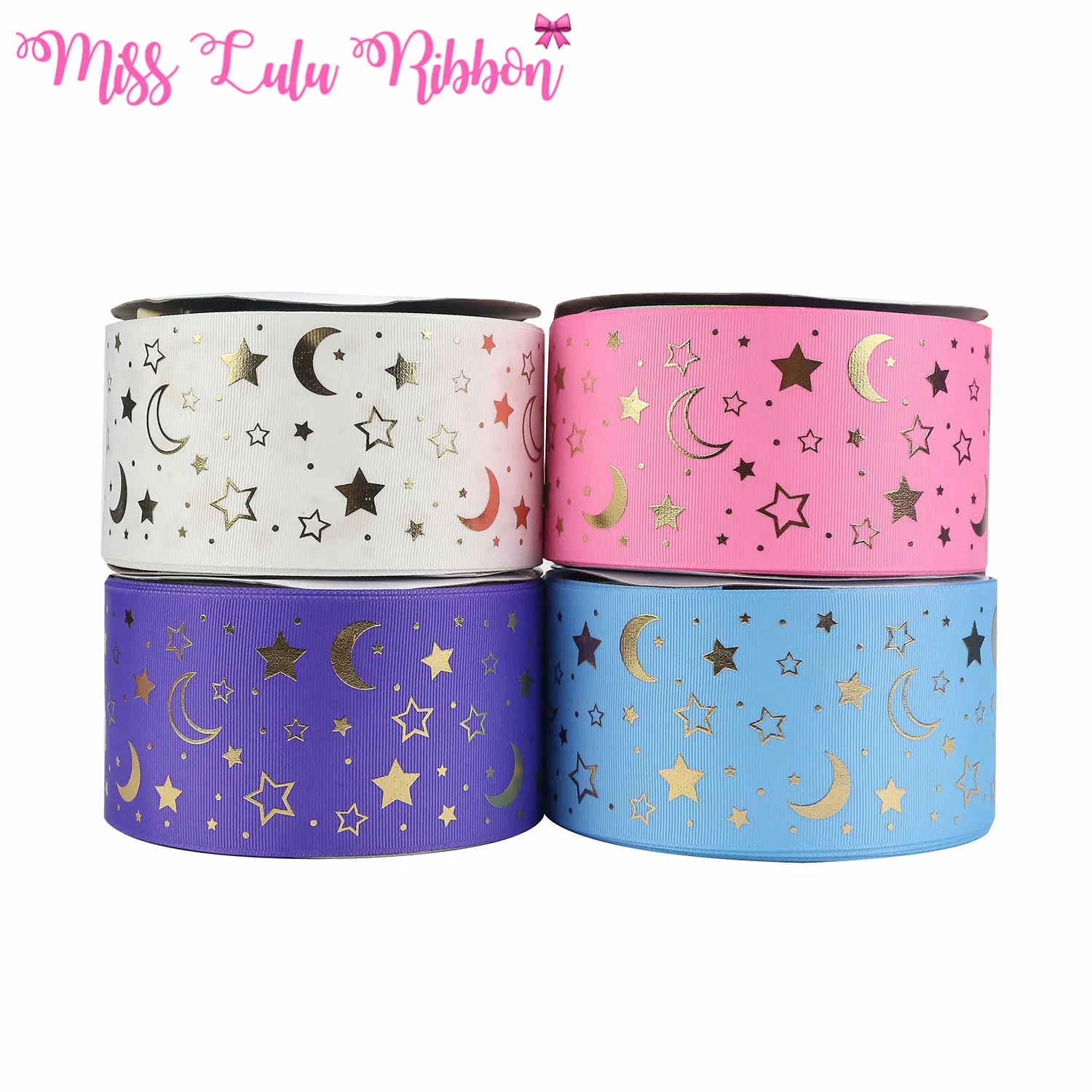 

Узел для волос, 3 дюйма, 75 мм, 4 цвета, луна, звезда, точка, атласная лента с принтом, подарочная упаковка «сделай сам», день рождения, 50 ярдов/рулон