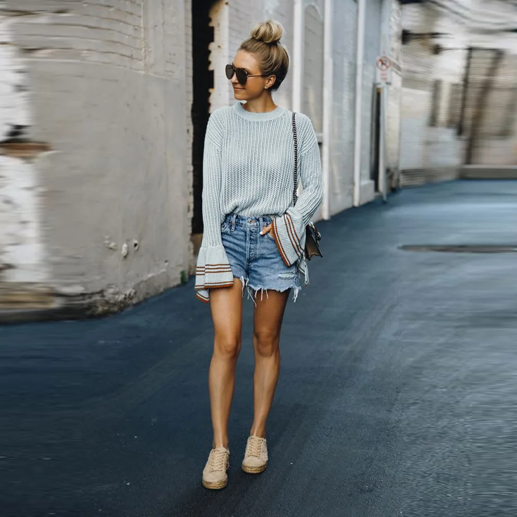 SAGACE сексуальные очаровательные женские тонкие свитера Осенний Повседневный