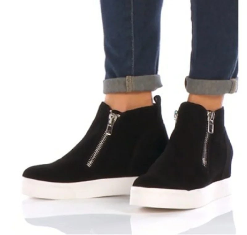 Женские зимние ботинки BLWBYL женские ботильоны на высокой танкетке модные