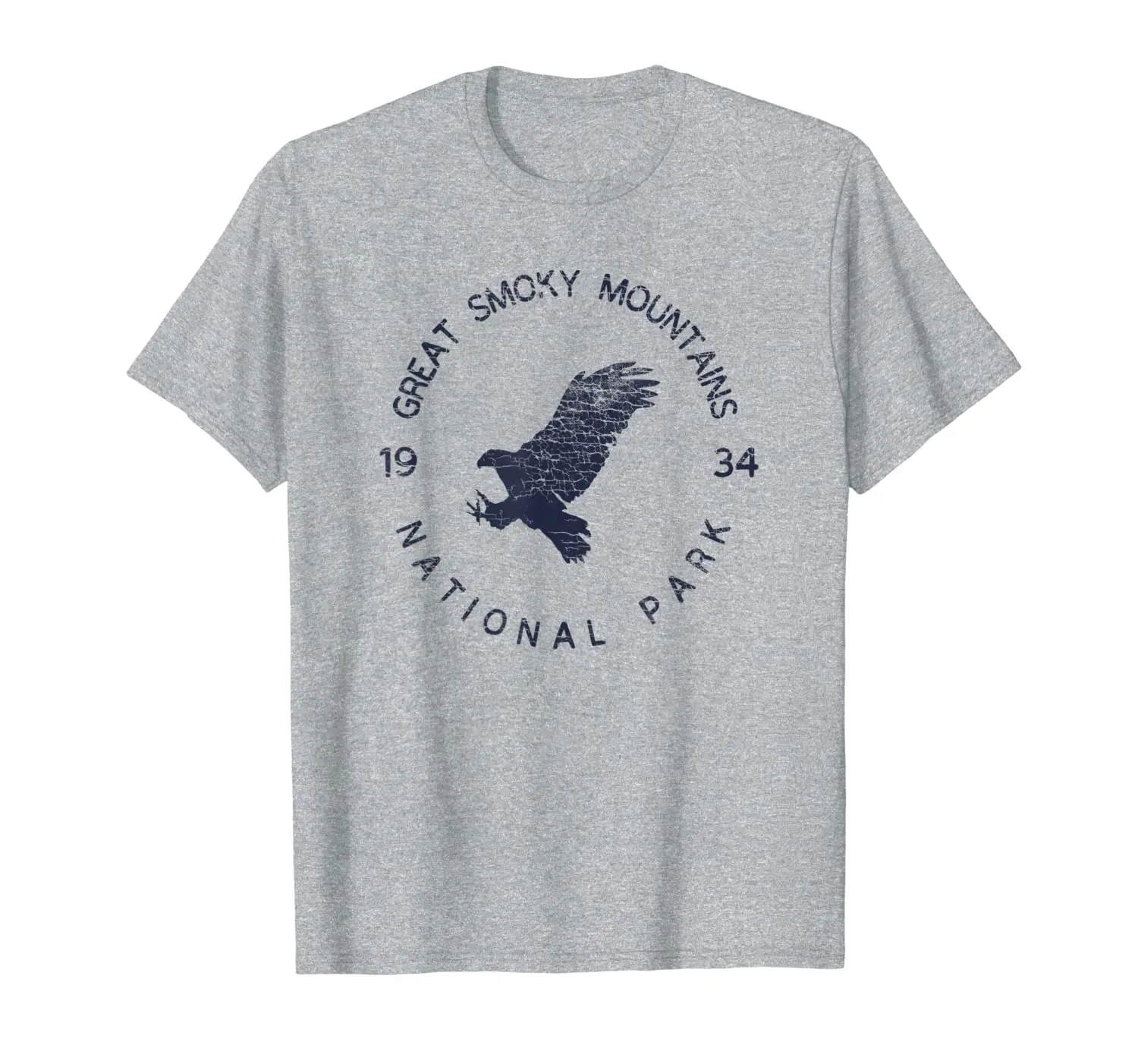 

Футболка в винтажном стиле с изображением национального парка США и больших Дымчатых гор