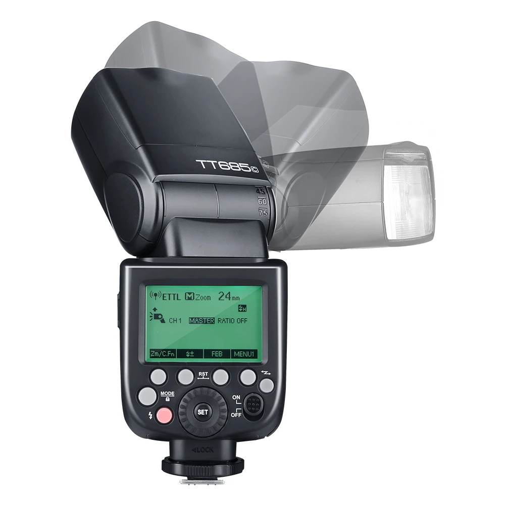 Вспышка Godox TT685C TT685N TT685S TT685F 2 4G HSS TTL GN60 с триггером X1T для Canon Nikon Sony Fuji | Электроника