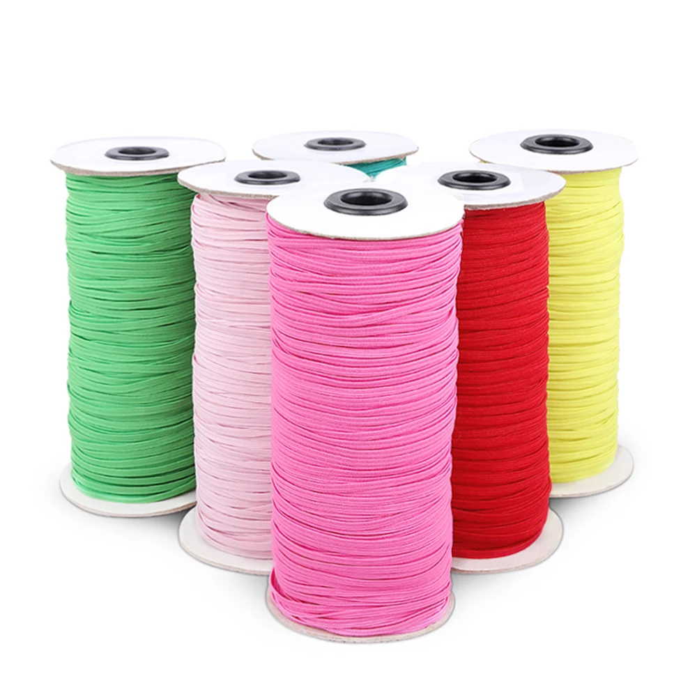 5 метров 3 мм швейная эластичная лента красочная высокоэластичная резинка для