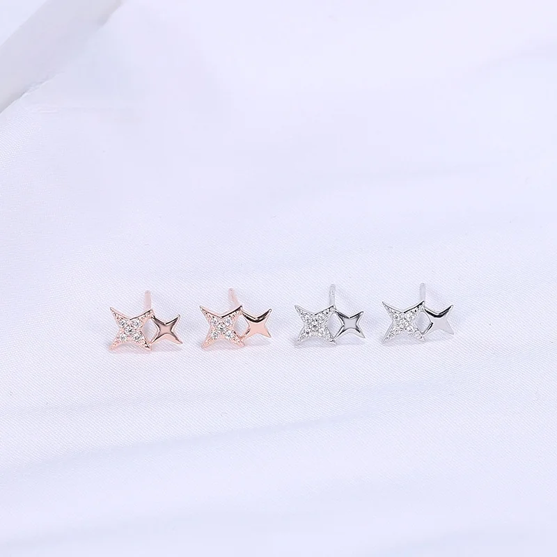 

Серьги звезда серебряного цвета, корейские милые серьги «метеоры», серьги с изображением свежей звезды для девушек