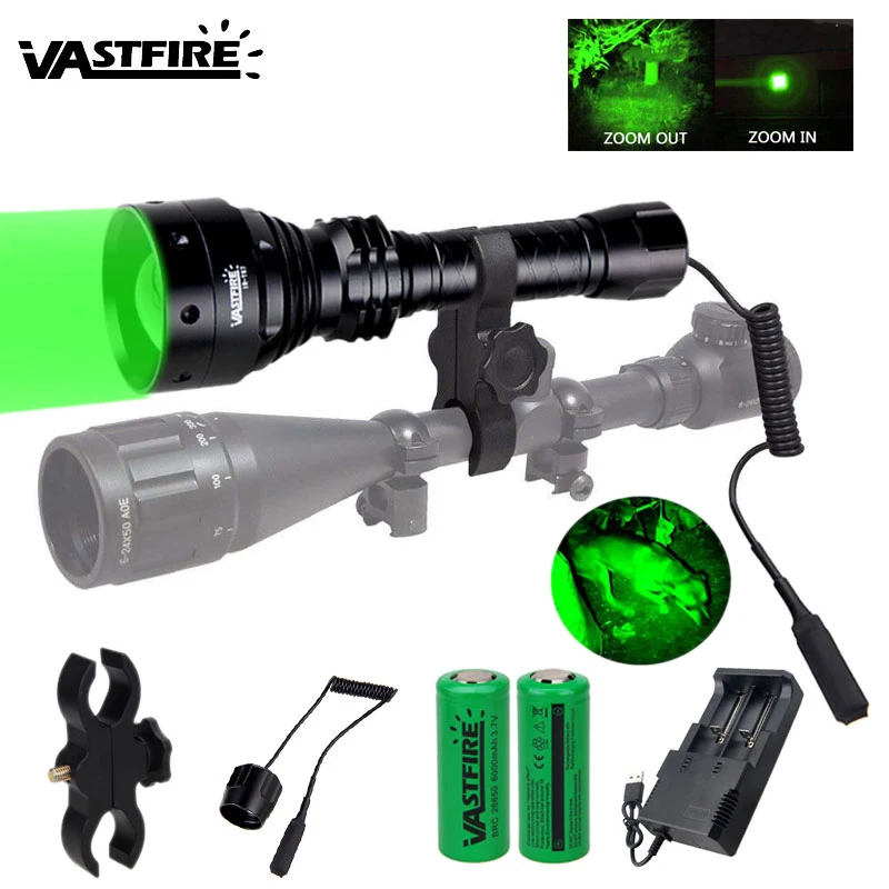 Тактический охотничий фонарь T67 масштабируемый для пистолета 500 ярдов страйкбола