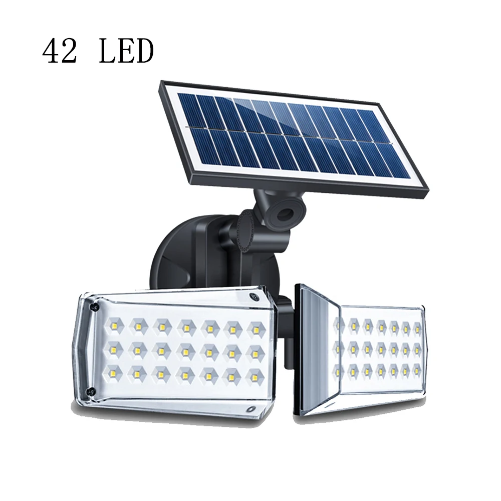 

Rotatable Double Head PIR Motion Sensor Emergency Lamps Solar LED Light Outdoor Lighting For Garden Decoration Flood Wall Lamp