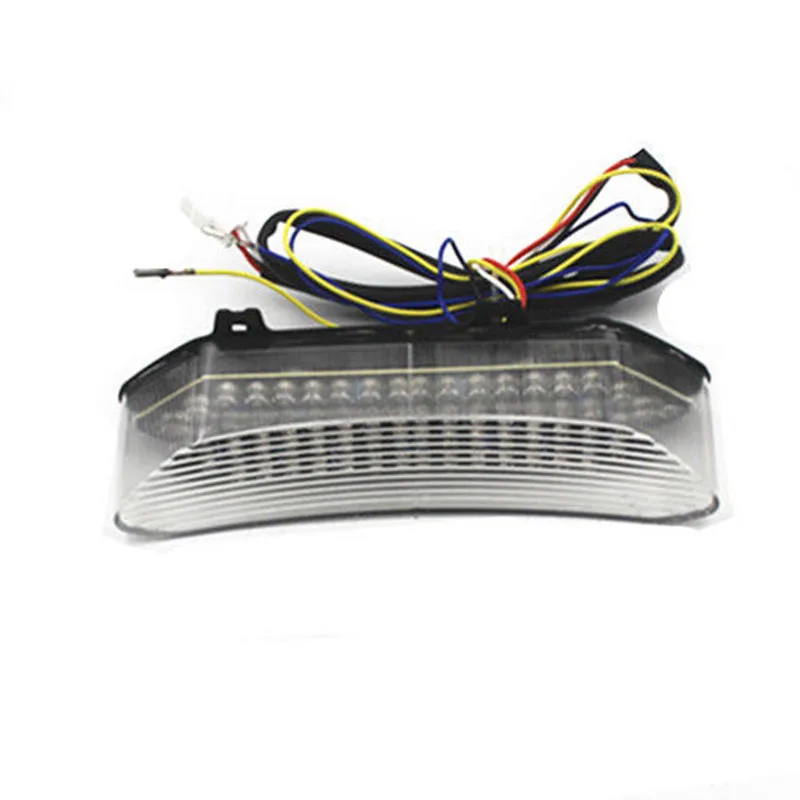 Прозрачный интегрированный светодиодный задний фонарь для мотоцикла тормозной