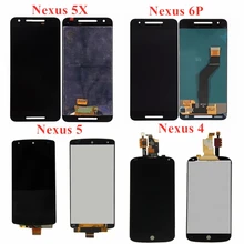 LCD Display For LG Google Nexus 4 E960 Nexus 5 D820 5X H791 H790 Nexus 6P H1511 Touch Screen Digitizer Assembly + Tool