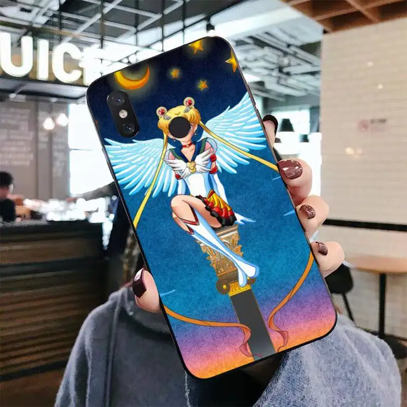 

TOPLBPCS Sailor Moon Phone Case for Xiaomi mi 9 8 10 5 6 lite F1 SE Max 3 2 mix 2s