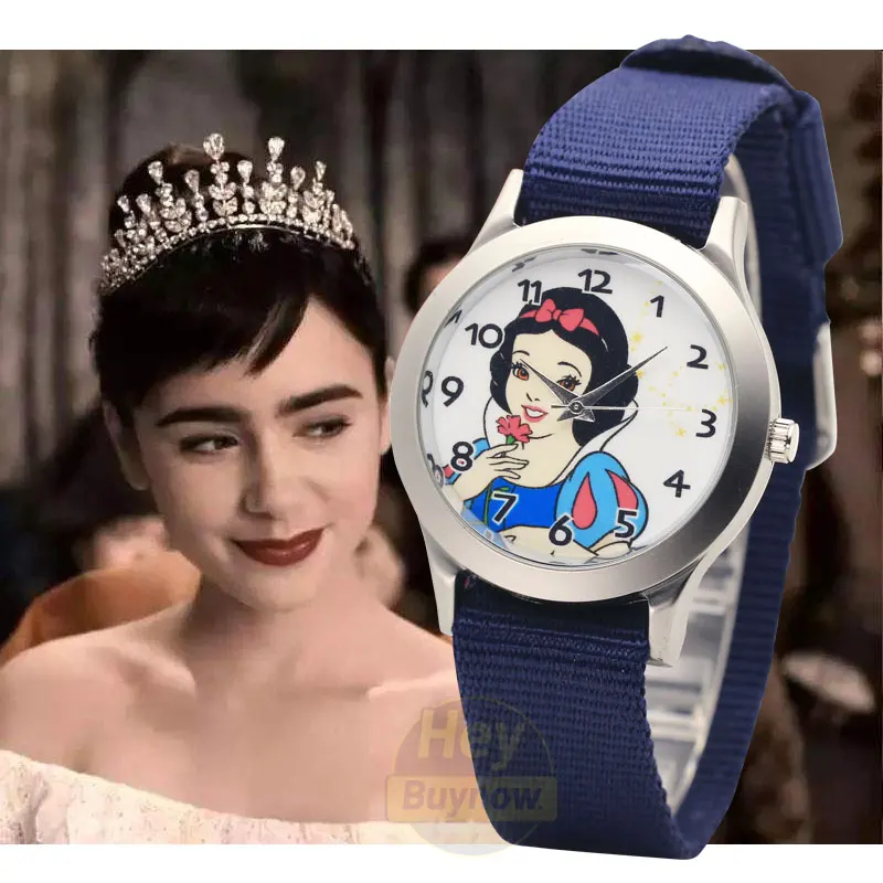 Водонепроницаемые модные милые часы для девочек в стиле принцессы детские детей