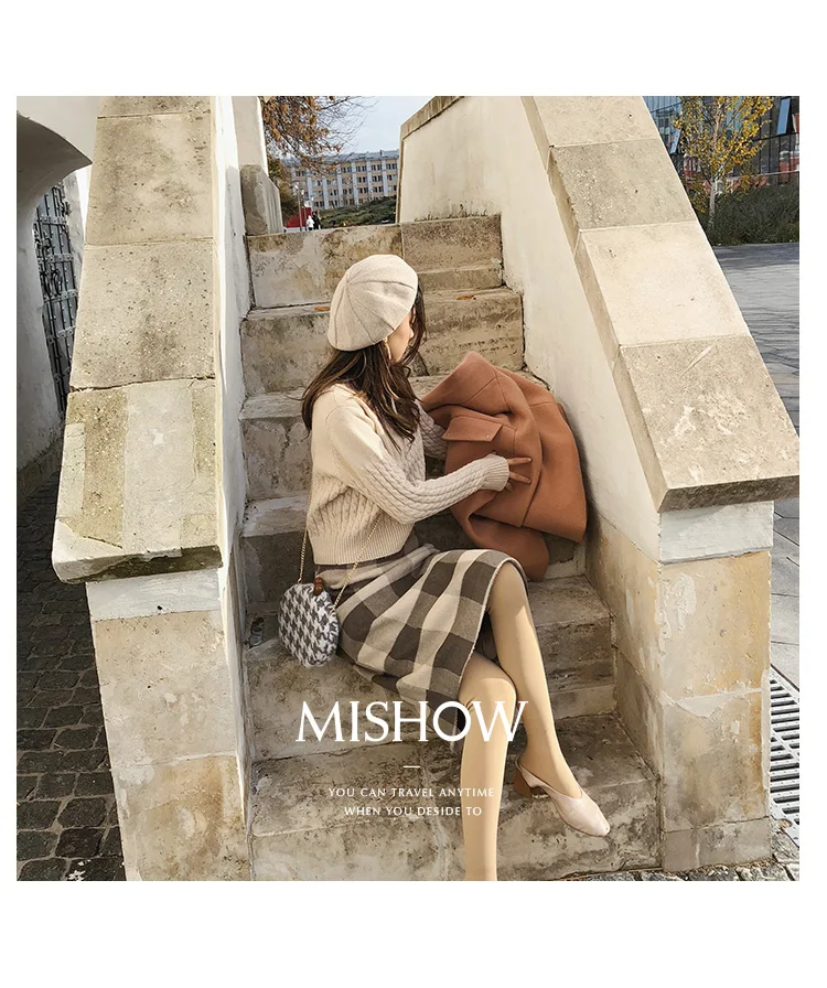 Mishow Модная юбка в клетку MX18D1866