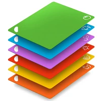 extra flexible silicone cutting board for kitchen dishwasher safe non slip non porous upgraded 6 colors thick large