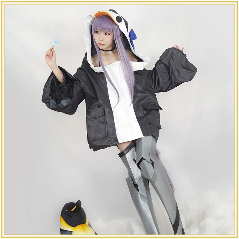 Женский костюм для плавания FGO купальный с капюшоном и Пингвином из аниме Fate Grand