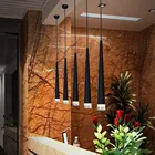 Thrisdar коническая трубка светодиодный подвесной светильник столовая Бар Кафе кухонная стойка подвесной светильник ресторан спальня прикроватный подвесной светильник