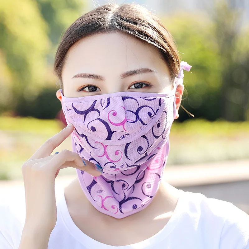 Пылезащитная маска летняя модная уличная дышащая Солнцезащитная женская для шеи