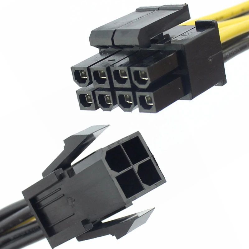 Удлинительные кабели переходник с провода 20 см для майнинга BTC 4-контактный на