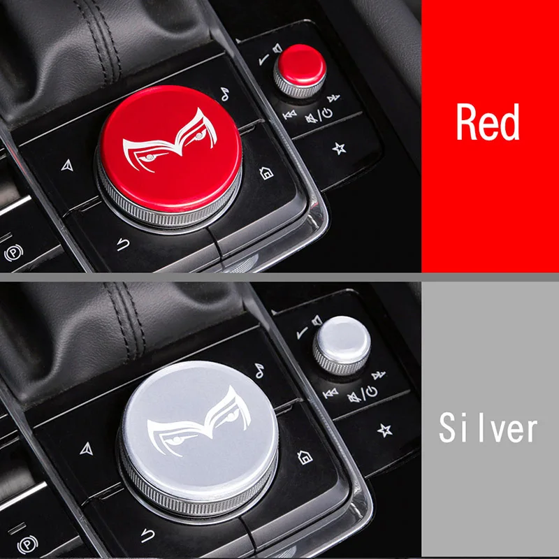 Multimedia knob cover sticker Button decoration Decorative For Mazda3 AXELA 2020 CX-30 2019 2021 | Автомобили и мотоциклы