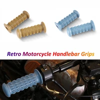 motorcycle grips 22mm 24mm handle throttle grip rubber covers fit for vespa cafe racer royal enfield hornet 600 gsr600 cb650r