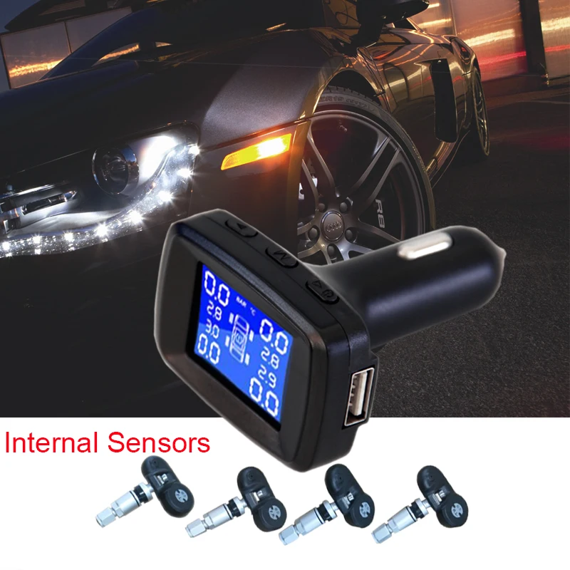 Система контроля давления в шинах BigBigRoad TPMS для Dodge caliber Avenger Challenger SRT Viper