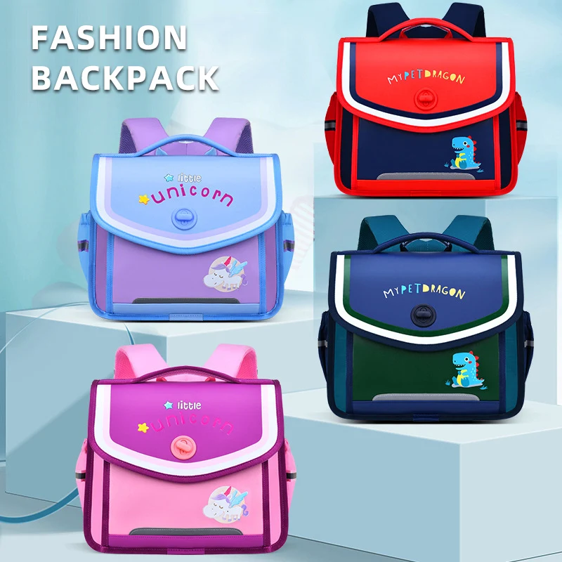 

Fashion Childrens Backpack Cartoon Dinosaur School Bag for Boys Girls 6-12 Years Satchel Knapsack Mochila Escolar