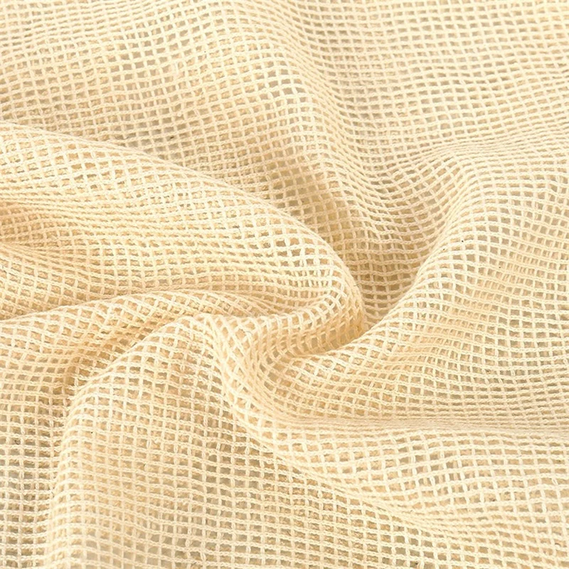 Сумка для хранения овощей из хлопковой сетки 9 шт. Экологически чистая