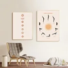 Сюжетный плакат на холсте для йоги, живопись, абстрактная Настенная картина, скандинавский декор, домашний декор