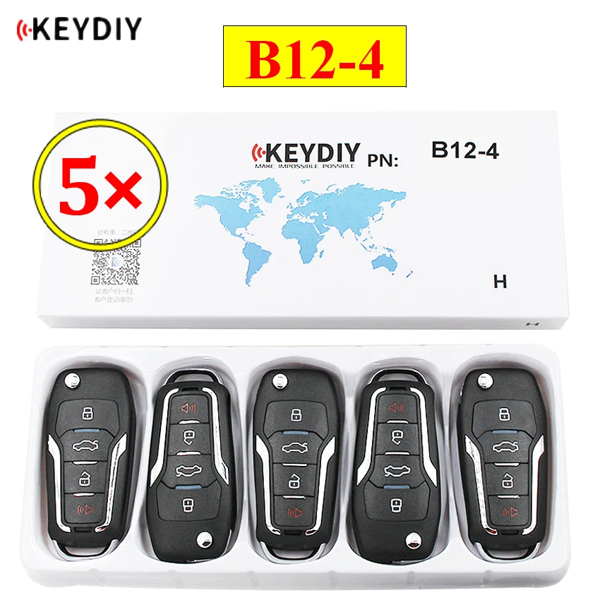 5 шт./лот KEYDIY серии B B12 4 кнопки универсальный KD пульт дистанционного управления