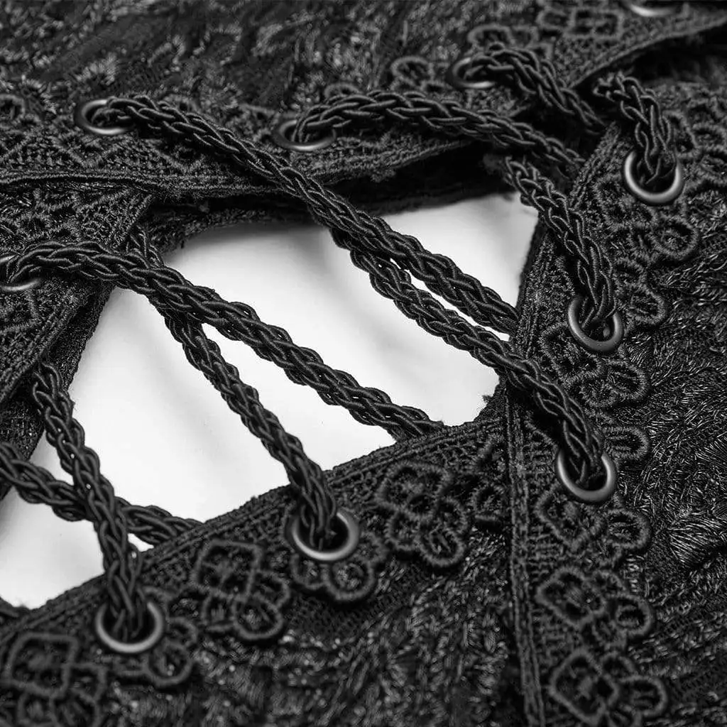 Панк Rave женские готические тонкие облегающие кружевные куртки с длинными