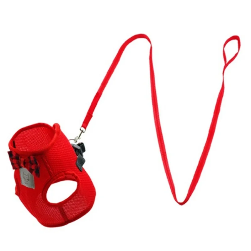 Воздухопроницаемая шлейка поводок для кошек сетчатая одежда котят маленьких