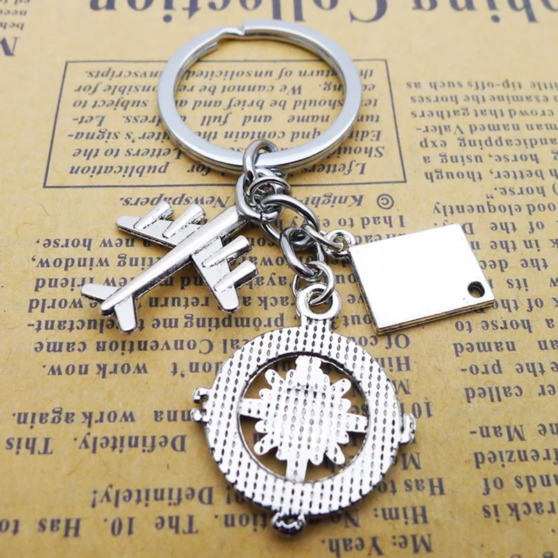 1 шт. брелоки &quotКомпас&quot где бы вы ни находились кулон брелок с эмблемами