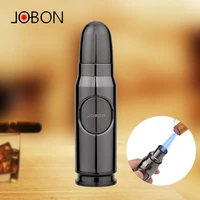 new jobon bullet shaped cigar lighter jet multi purpose butane gas torch lighter spray gun cigarette outdoor survival smoke tool
