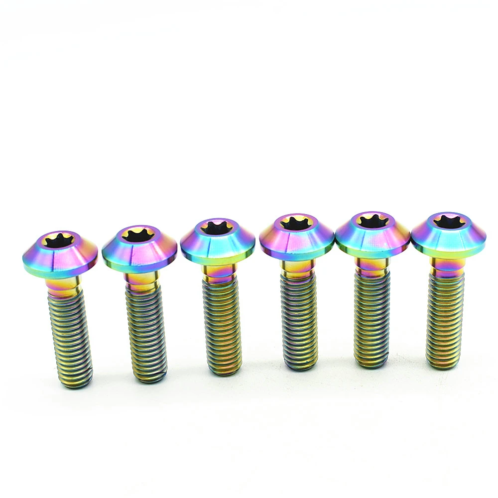 4 шт. модификация мотоцикла M8 x20/30 мм тормозной диск DIY Ti Болт титановые болты
