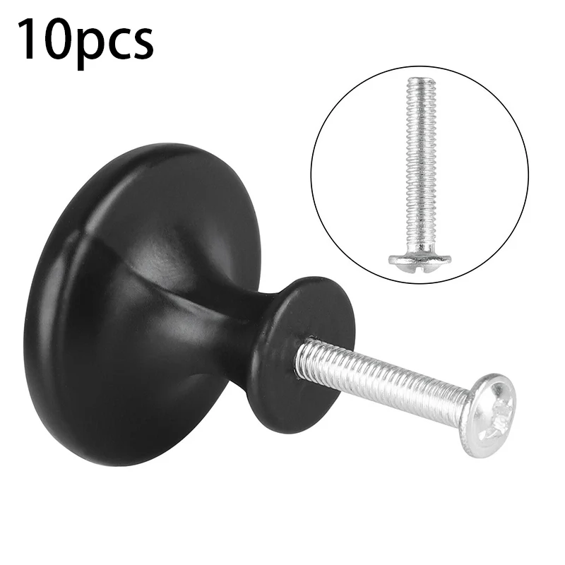 

10pcs Kitchen Bathroom Cabinet Door Drawer Handle Knob Pull Hardware+10x Screws European Drawer Pulls Wall Hanging Hook