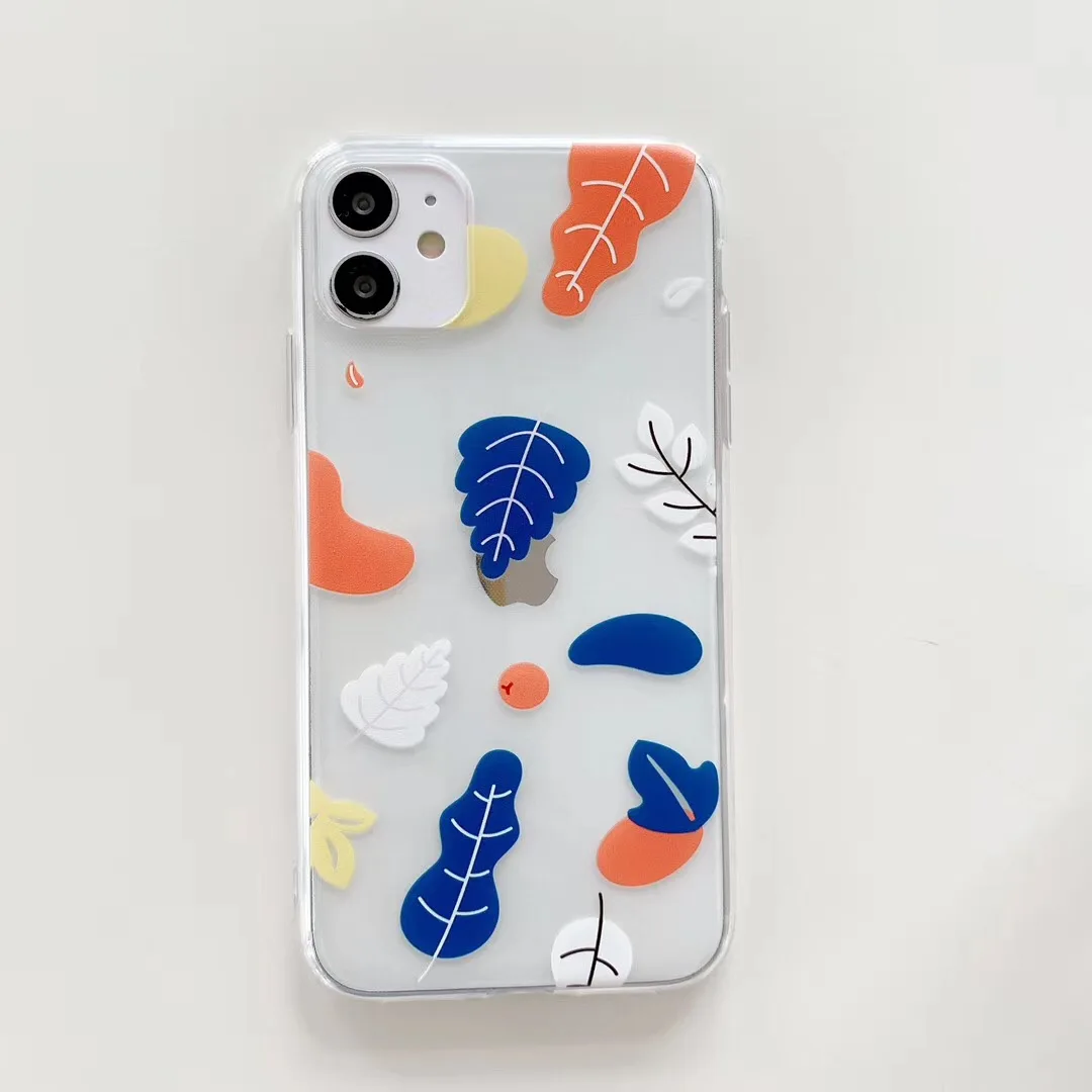 Summer Small Fresh Flower Phone Case for Iphone 11 Pro Max 7 8 8Plus X XR Xsmax Transparent Soft Silicone Back Cover | Мобильные
