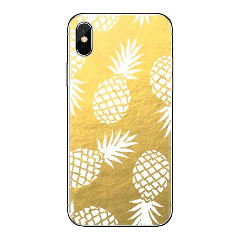Прозрачные мягкие чехлы для samsung Galaxy S2 S3 S4 S5 MINI S6 S7 edge S8 S9 Plus Note 2 3 4 5 8 Coque Fundas ананас |