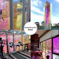5m stained window film self adhesive sticker iridescent window sticker for home restaurant anti uv decorative film