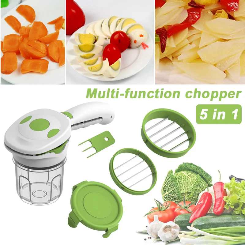 Овощерезка 5 в 1 кухонная Овощечистка из пищевого пластика измельчитель для