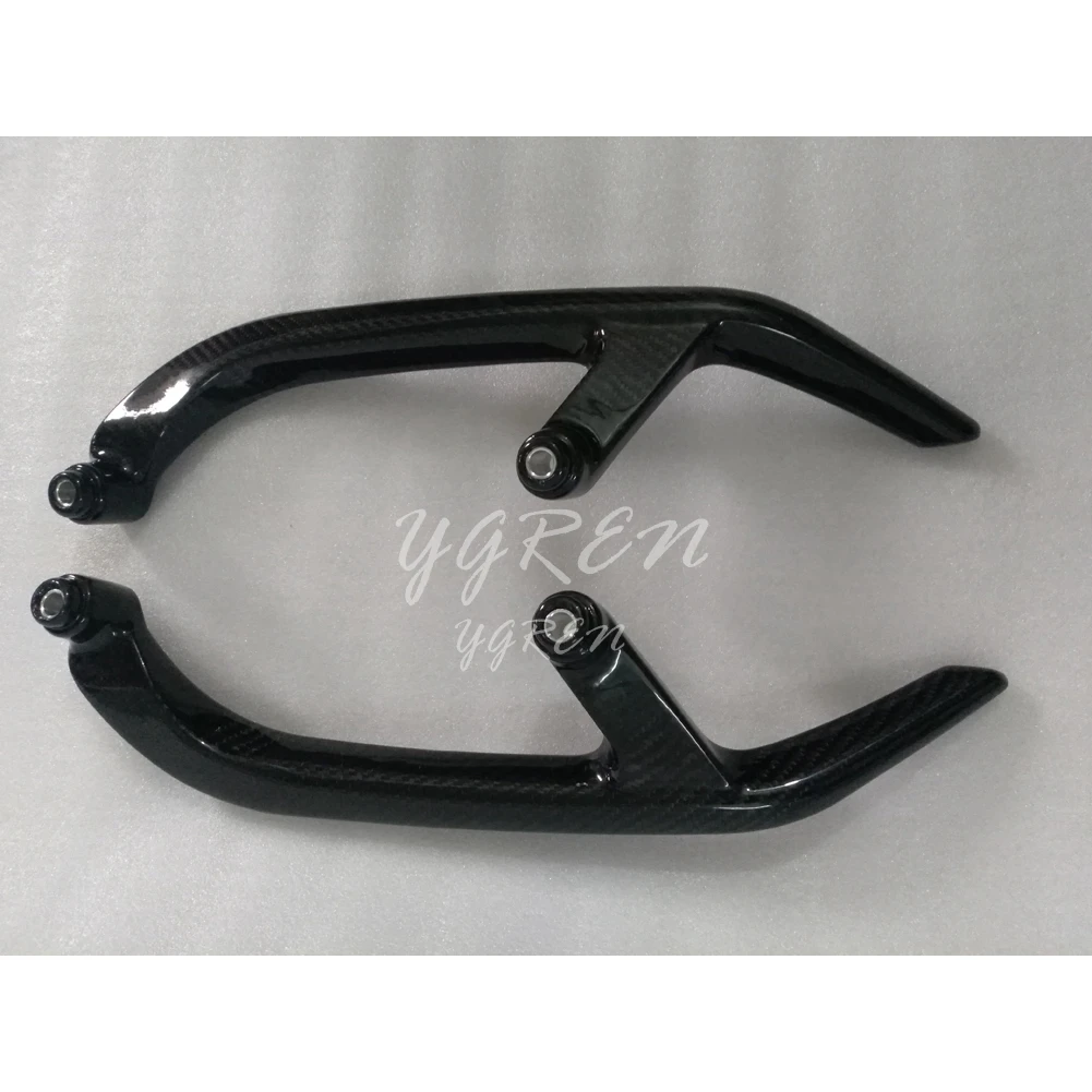 Углеродного волокна заднего сиденья панели обтекатель бары ручки подлокотник