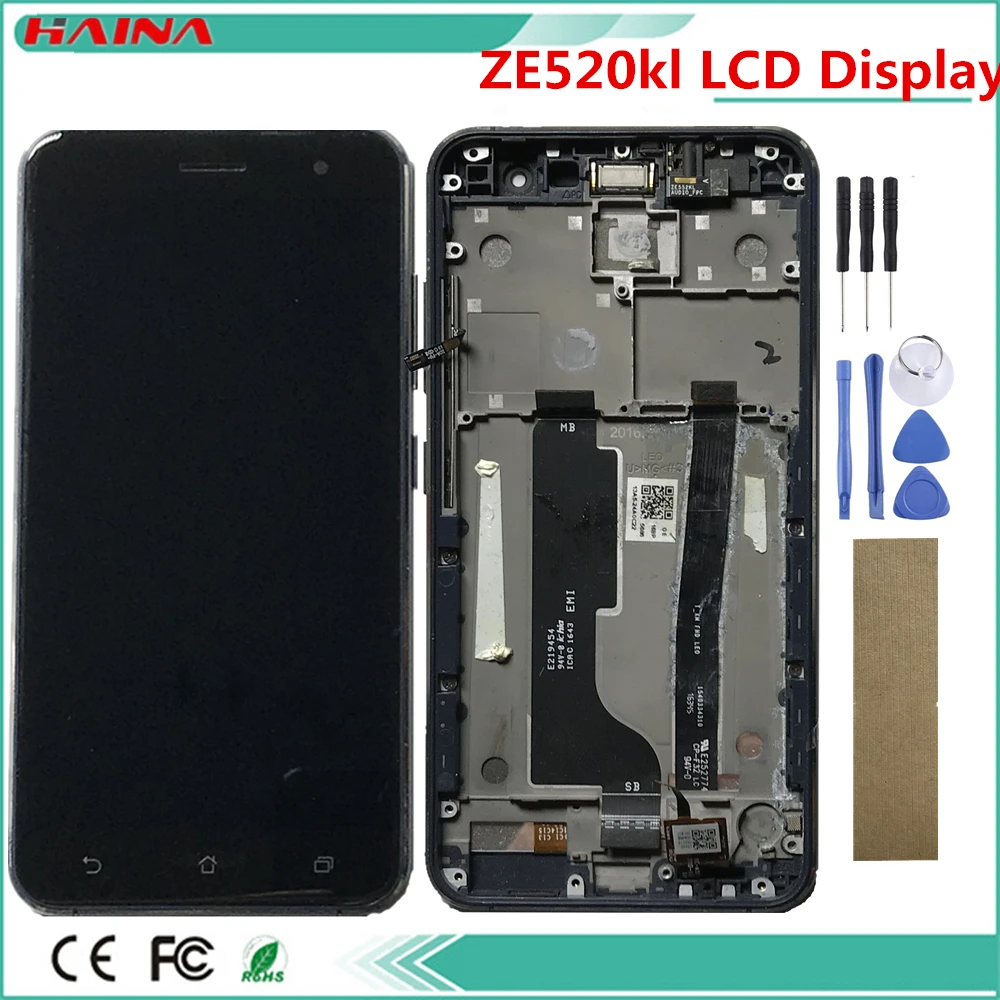 ЖК-дисплей с дигитайзером и сенсорной панелью в сборе для ASUS Zenfone 3 ZE520KL Z017D Z017DA Z017DB