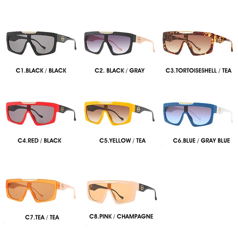 

Fashion Oversized Pilot Men Women Sunglasses 2021 Unisex Luxury Brand Sun Glasses For Women Fashion Eyewear Unisex UV400