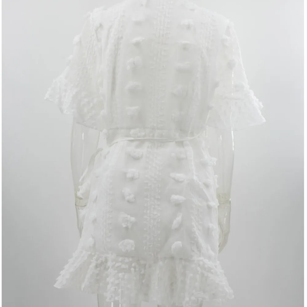 

Women Elegant Hollow Out Embroidery Casual White Shirt Dress Female Long Sleeve Apricot Lace Vestidos Chic Mini Cocktail Dresses