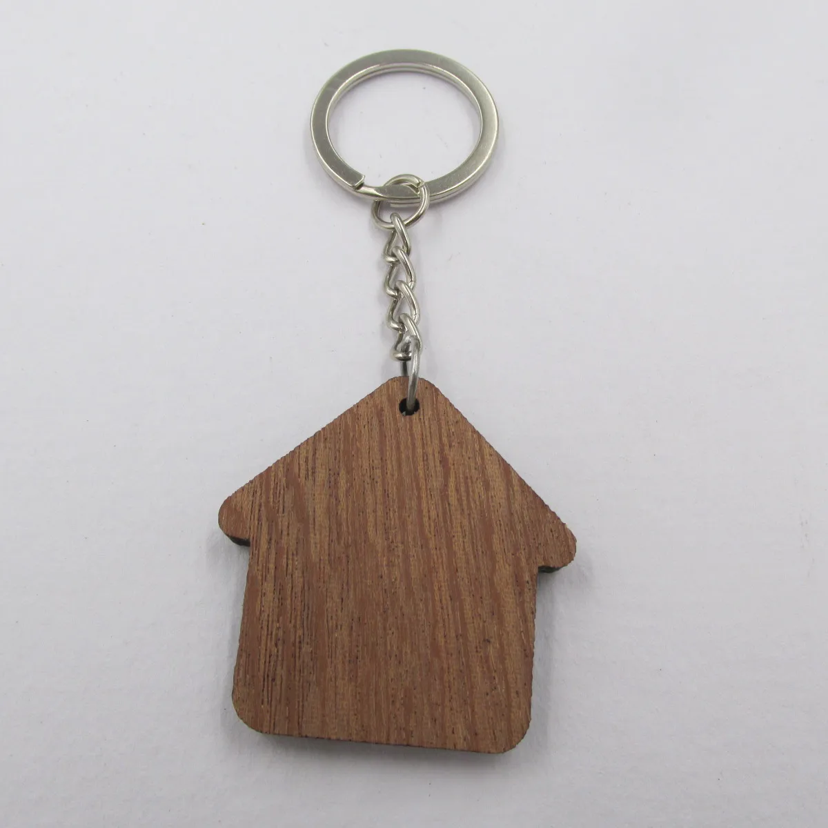 wood blank house Брелок для дома, деревянный брелок, подарок на новоселье, домашний брелок для ключей, первый дом, теплый подарок - Цвет: wood blank house