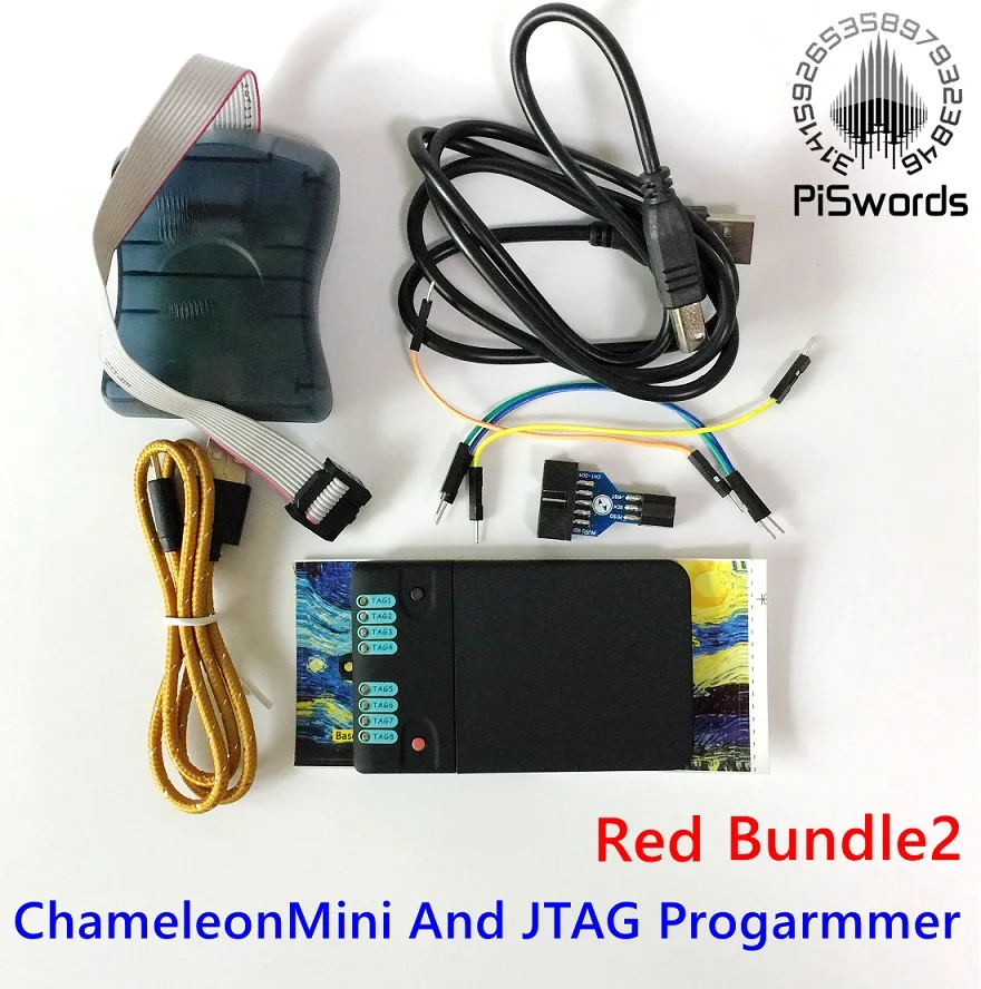 red bundle2 Piswords редизайн хамелеонмини Универсальный Бесконтактный эмулятор смарт-карты, совместимый с NFC ISO 14443 и ISO 15693 Хамелеон мини - Цвет: red bundle2