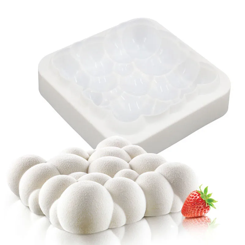 

Silicone Molds 3D Sky Cloud Mold Cake Decorating Baking Tools For Chocolate Mousse Chiffon Mould Pastry Art Moulds