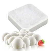 silicone molds 3d sky cloud mold cake decorating baking tools for chocolate mousse chiffon mould pastry art moulds