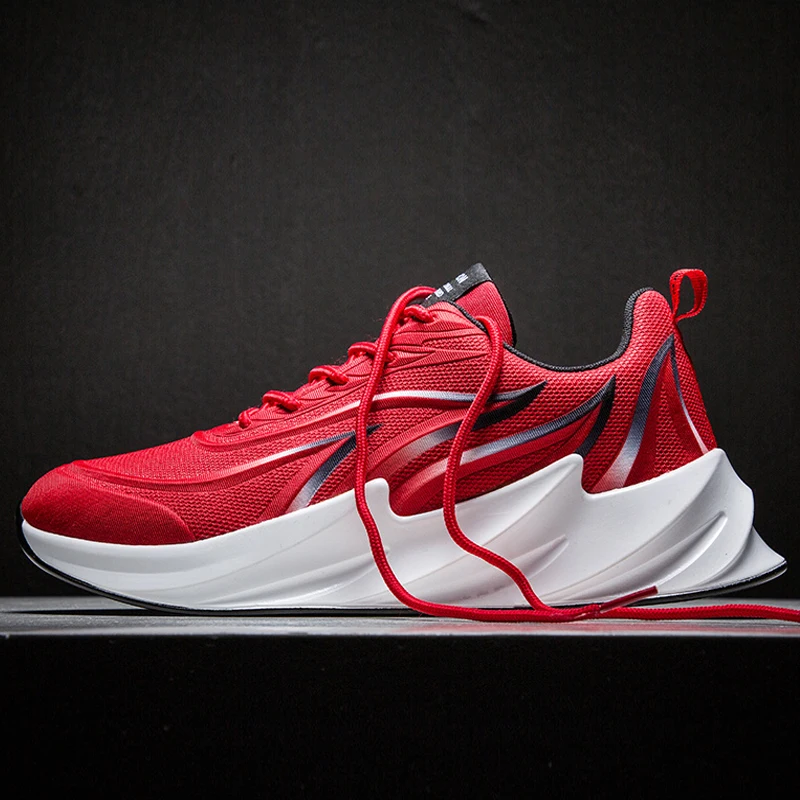 

Men's Shark Bottom Flame Casual Running Shoes Male Mesh Comfortable Outdoor Walking Shoes Man Original Athletic Sneakers