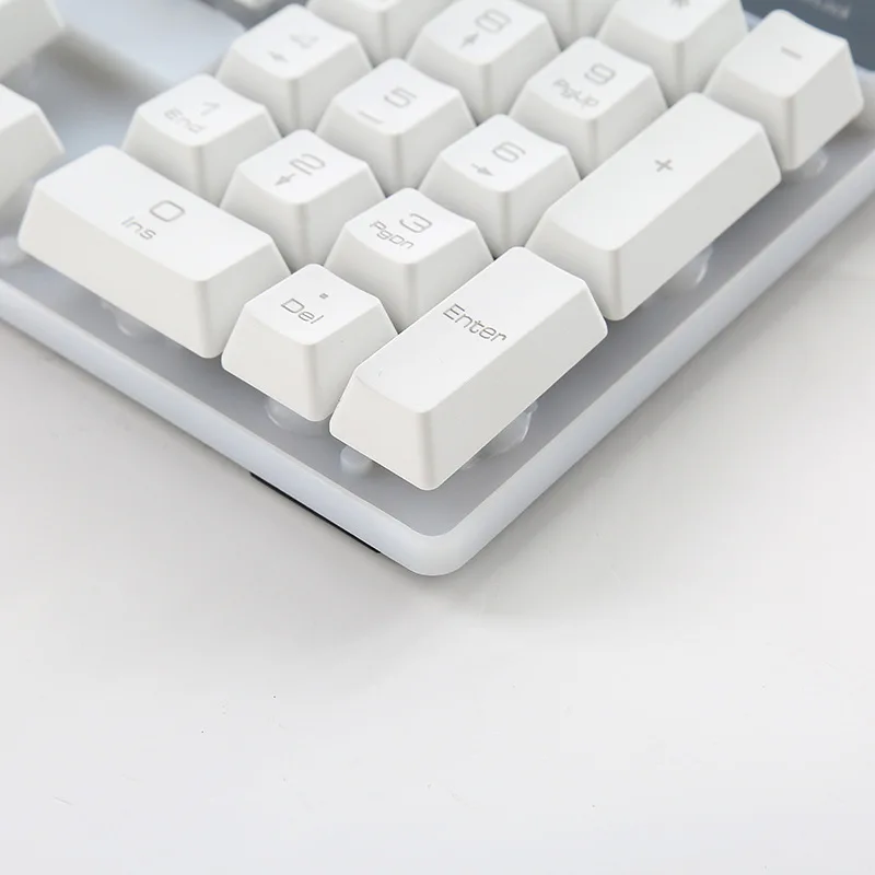 USB Проводная имитация механической игровой клавиатуры 104 Keycaps игровая клавиатура