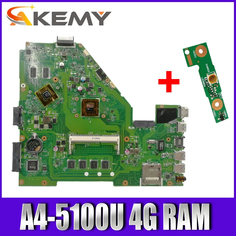 Фото X550WE материнская плата A4-5100U 4G RAM для Asus Chromebook X550W D552W X552E X550EP ноутбука | Компьютеры и