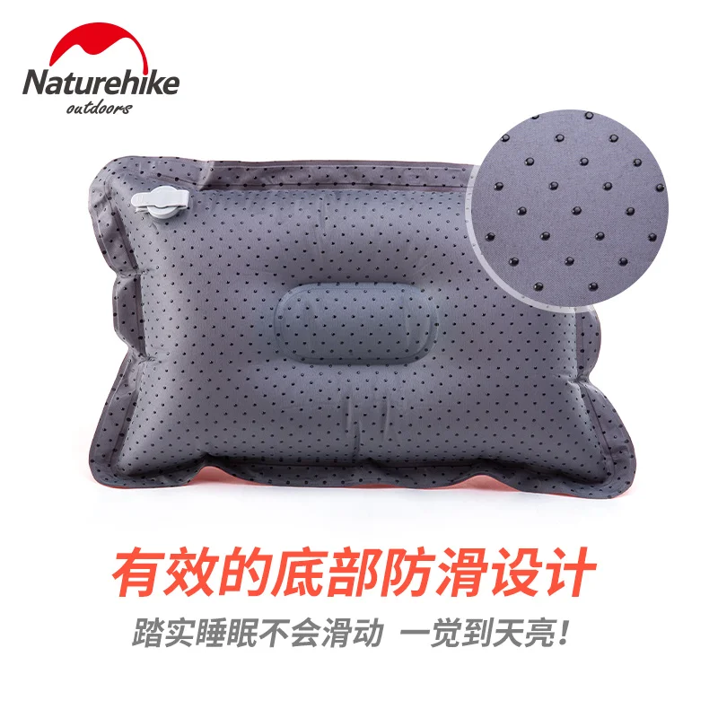 Портативная надувная подушка Naturehike дорожная мягкий шейный защитный подголовник