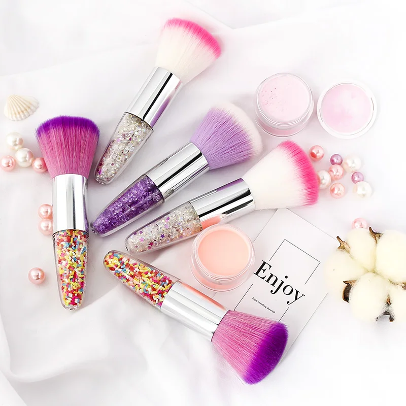 4 типа Ногтей Чистящие кисти инструменты удаления пыли кисть для нанесения пудры