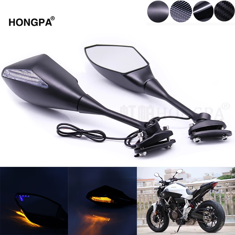 1 пара мотоциклетные поворотники заднего вида боковые зеркала для Honda CBR 600 RR 2003 2014